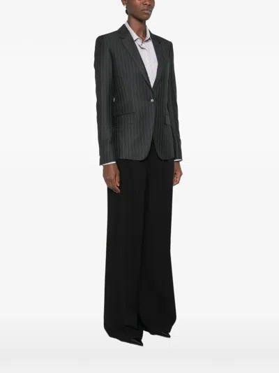 Tom Ford Pinstripe-pattern Single-breasted Blazer In Black