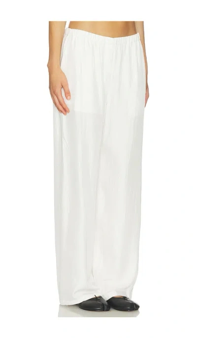 Theory Flowy Pull On Pants In White