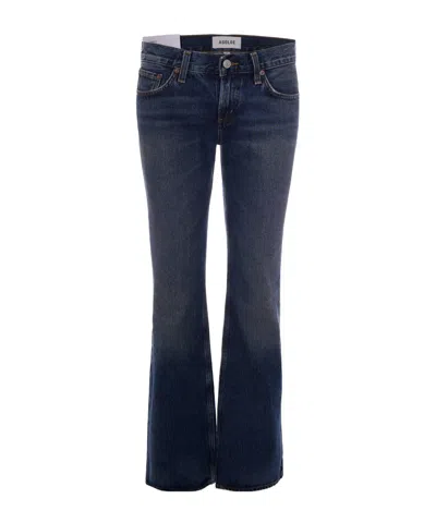 Agolde Jeans Low Rise Boot Combination In Blue