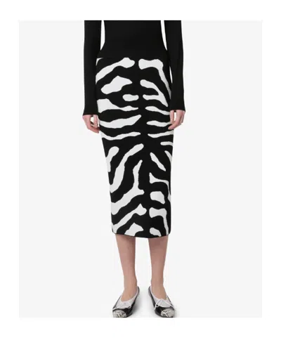 Moschino Patterned Pencil Skirt In Multi