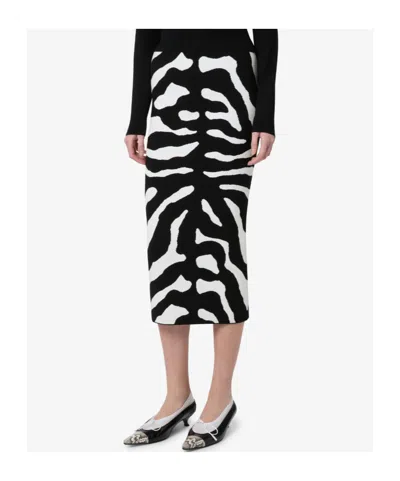 Moschino Patterned Pencil Skirt In Multi