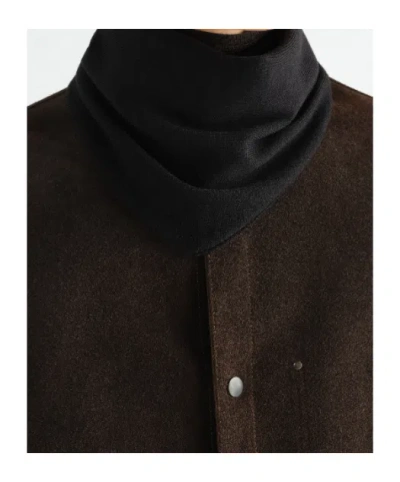 Lemaire Triangular Scarf In Fine Merino Wool In Black