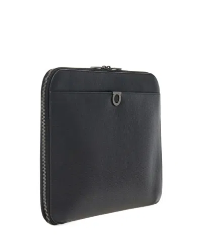 Ferragamo Gancini Document Holder In Black