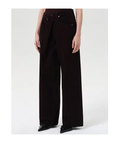 Agolde Low Rise Boot Jeans In Black