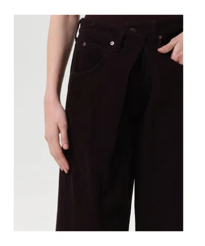 Agolde Low Rise Boot Jeans In Black