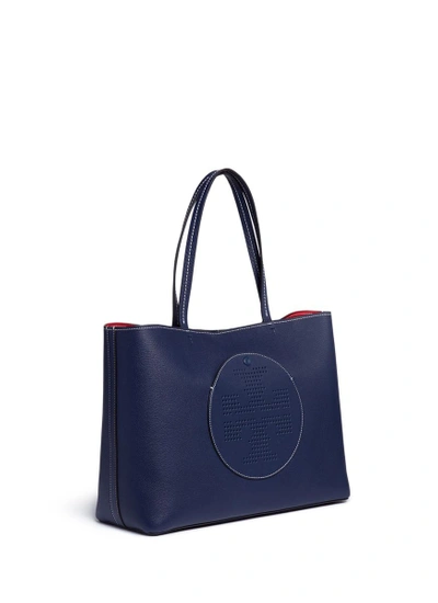 Shop Tory Burch 'perforated Logo' Leather Tote