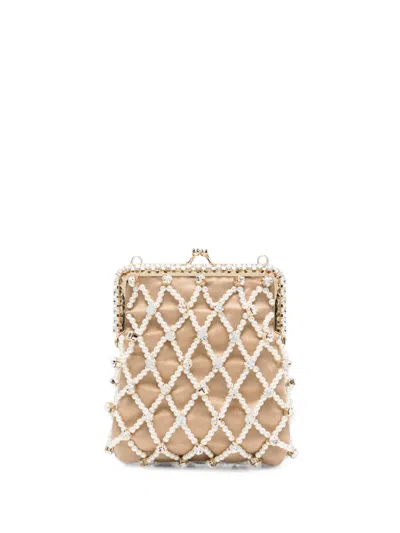 CRYSTAL-EMBELLISHED SHOULDER BAG