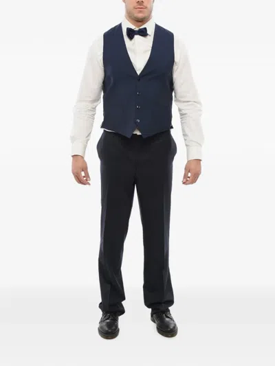 Corneliani Four-button Waistcoat In Blue