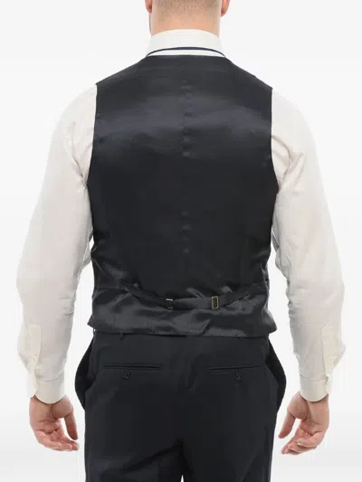 Corneliani Four-button Waistcoat In Blue