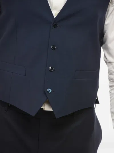 Corneliani Four-button Waistcoat In Blue
