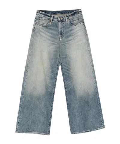 R13 Belt Loop Jeans In Blue