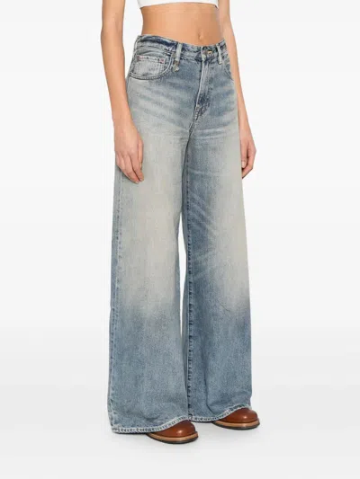 R13 Belt Loop Jeans In Blue