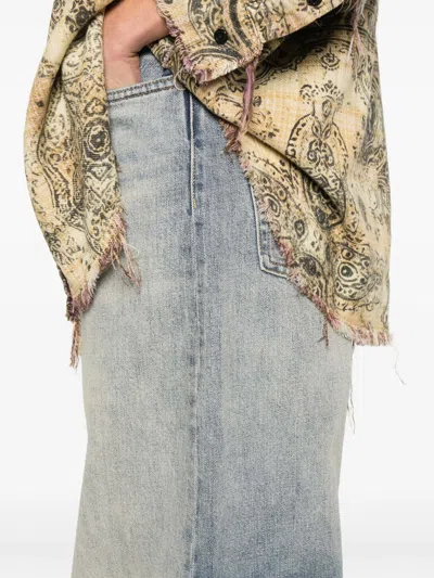 R13 Belt Loop Jeans In Blue