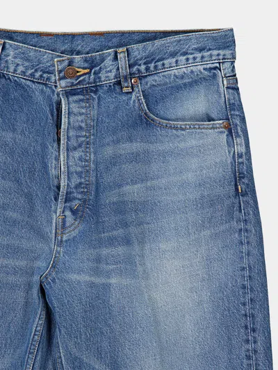 Celine Belt-loop Jeans In Blue