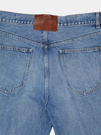 Celine Belt-loop Jeans In Blue