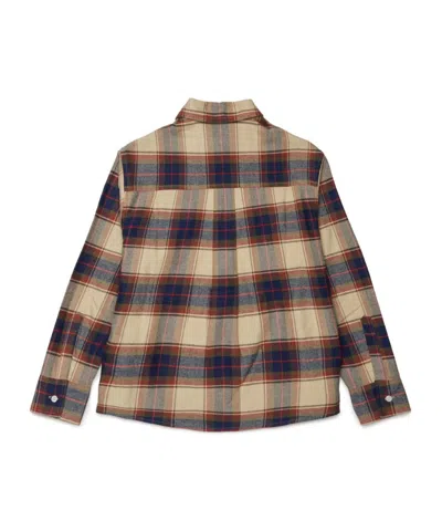 Dsquared2 Check-pattern Logo-plaque Shirt In Multi