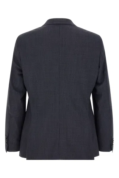 Hugo Boss Micro-texture Single-breasted Suit In Blue