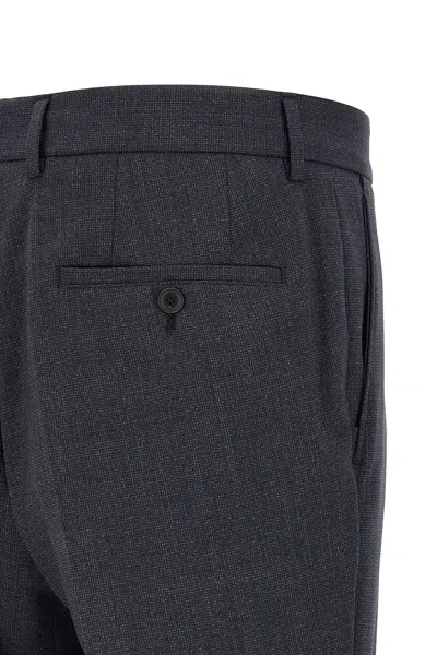 Hugo Boss Micro-texture Single-breasted Suit In Blue