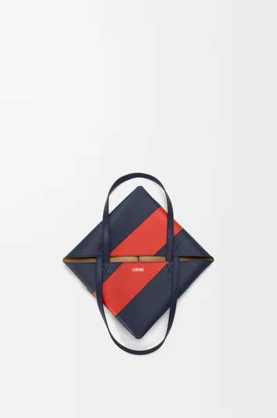 Loewe Medium Puzzle Fold Tote In Classic Leather Skin For Woman In Multi