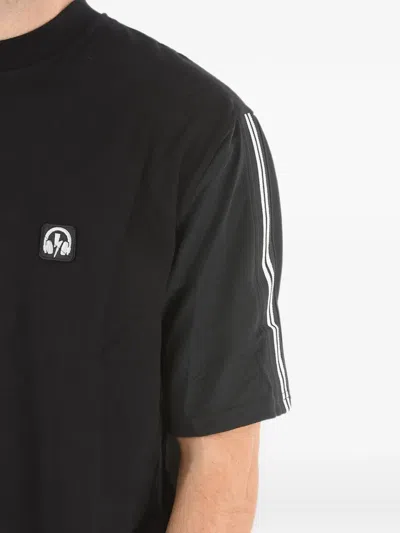 Neil Barrett Black Solid Crew Neck T-shirt In Black