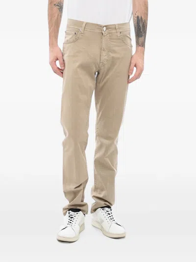 Corneliani Five-pocket Trousers In Neutrals