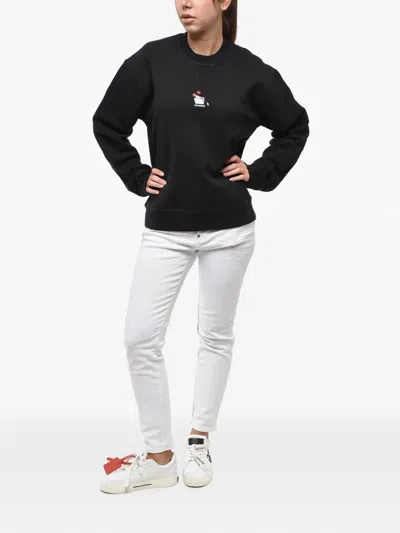 Dsquared2 Logo-print Black Sweatshirt In Black