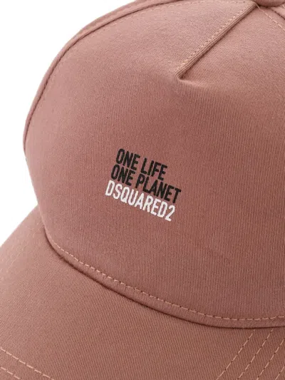 Dsquared2 Logo-print Cap In Pink