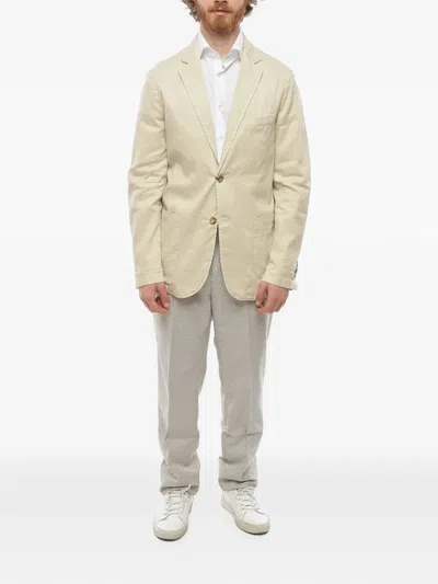 SINGLE-BREASTED PATCH-POCKETS BLAZER
