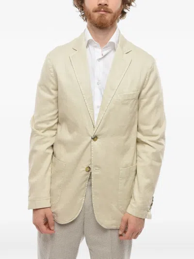 SINGLE-BREASTED PATCH-POCKETS BLAZER
