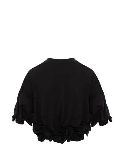 Seen Users Twombly Bloom Ruffled T-shirt In Black