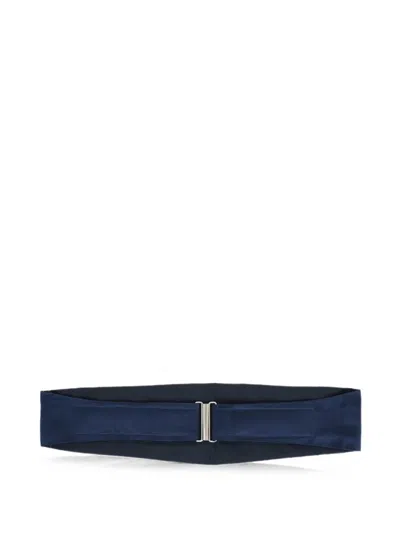 Corneliani Solid Silk Cummerbund In Blue