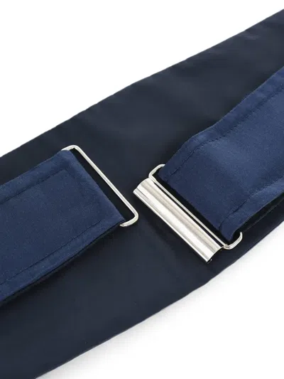 Corneliani Solid Silk Cummerbund In Blue