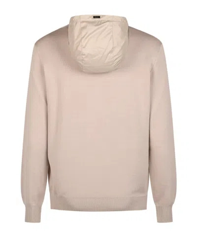 Herno Hooded Pullover In Gray