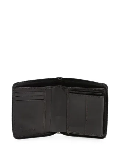 Corneliani Zip-around Bifold Wallet In Black
