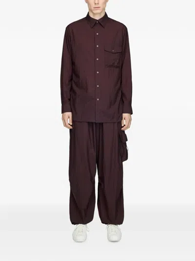 Y-3 Gradient-stripe Cargo Pants In Red