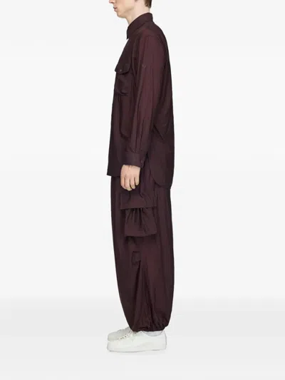 Y-3 Gradient-stripe Cargo Pants In Red
