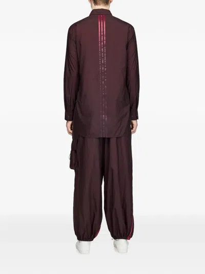 Y-3 Gradient-stripe Cargo Pants In Red