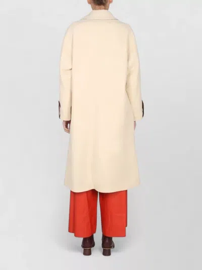 Alysi Short Straight-silhouette Coat With Classic Collar In Brown