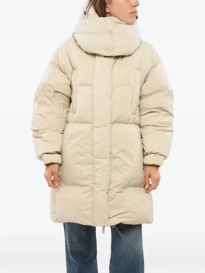 DETACHABLE-HOOD PADDED COAT