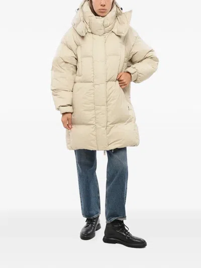 DETACHABLE-HOOD PADDED COAT