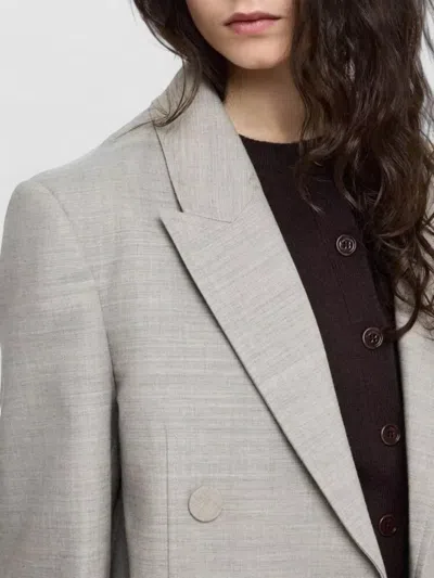 Jw Anderson Double Breasted Tailored Jacket Structured Shoulders In Multi