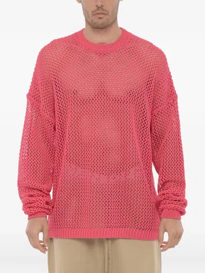 Ramael Openwork Crew-neck Sweater In Multi