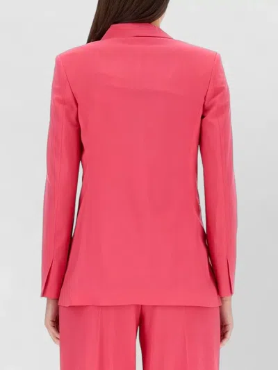 Alysi Regular Fit Jacket Single Breasted Design In Pink