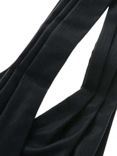 Corneliani Striped Ascot Tie In White
