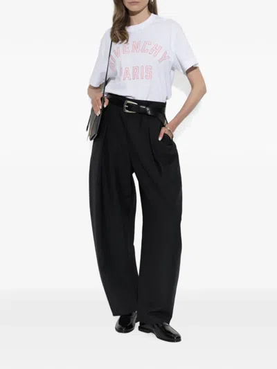 Givenchy Logo-embroidered T-shirt In White