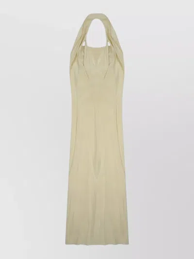 Alysi Flowing Silhouette Halter Neckline Dress In Pattern