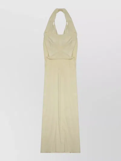 Alysi Flowing Silhouette Halter Neckline Dress In Pattern