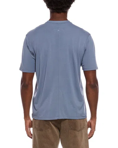 Rag & Bone Man T-shirt Slate Blue Size L Pima Cotton In Blue