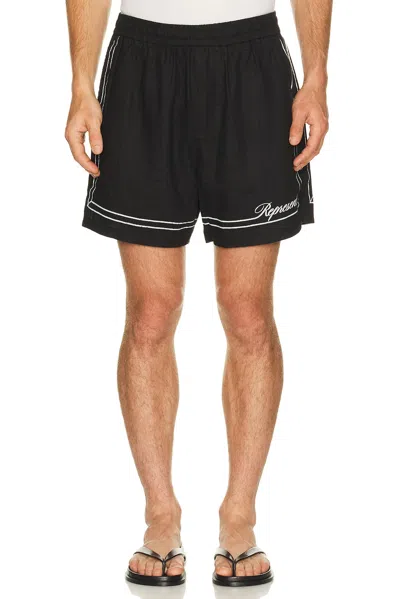 Represent Border Short In Black