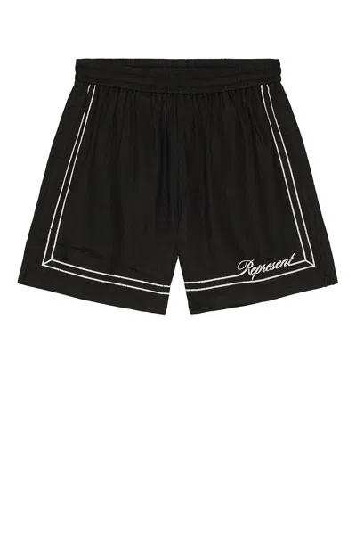 Represent Border Short In Black